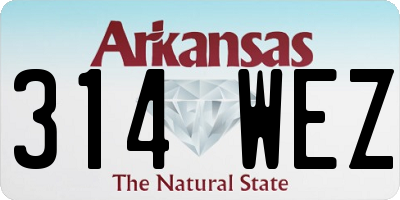 AR license plate 314WEZ