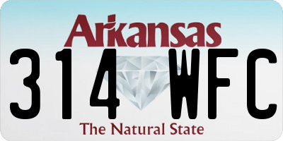 AR license plate 314WFC