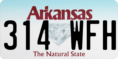 AR license plate 314WFH
