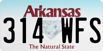 AR license plate 314WFS