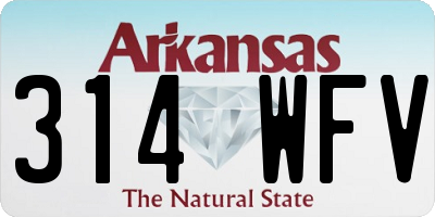 AR license plate 314WFV
