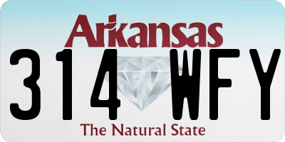 AR license plate 314WFY