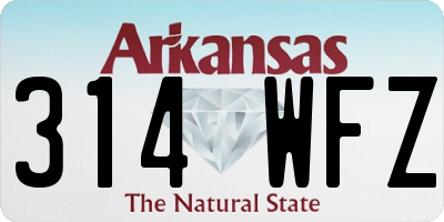 AR license plate 314WFZ