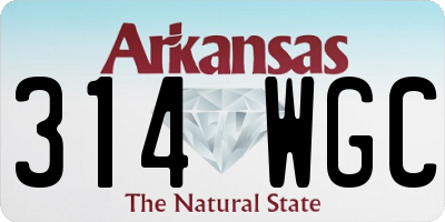 AR license plate 314WGC