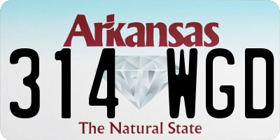 AR license plate 314WGD
