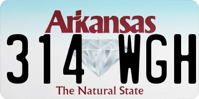 AR license plate 314WGH