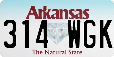 AR license plate 314WGK