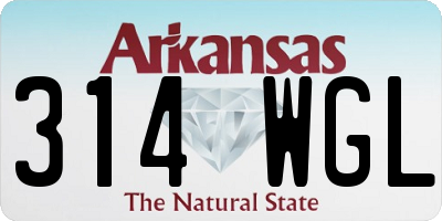AR license plate 314WGL