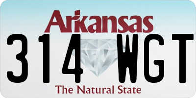 AR license plate 314WGT