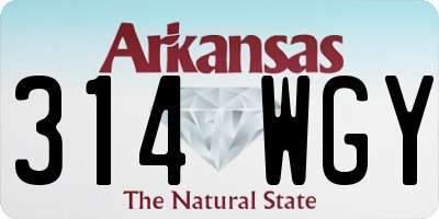 AR license plate 314WGY