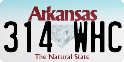 AR license plate 314WHC