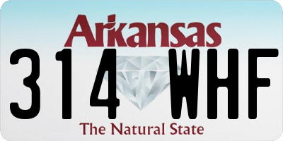 AR license plate 314WHF