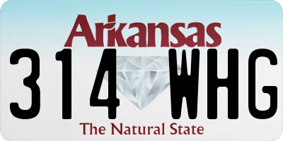 AR license plate 314WHG
