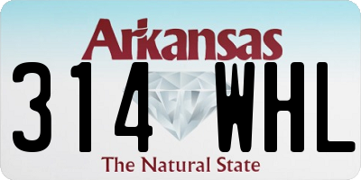 AR license plate 314WHL