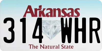 AR license plate 314WHR