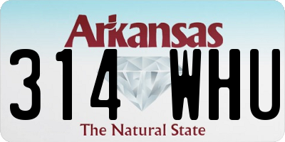 AR license plate 314WHU