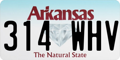 AR license plate 314WHV