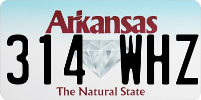 AR license plate 314WHZ