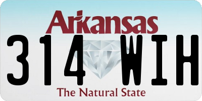 AR license plate 314WIH