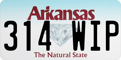 AR license plate 314WIP