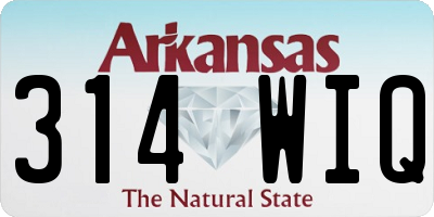 AR license plate 314WIQ