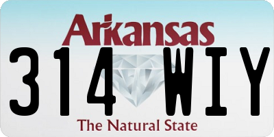 AR license plate 314WIY