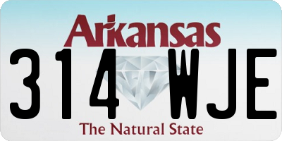 AR license plate 314WJE