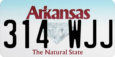 AR license plate 314WJJ