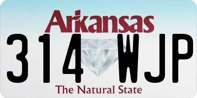 AR license plate 314WJP