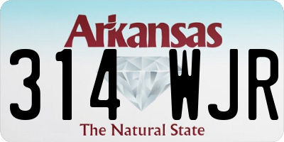 AR license plate 314WJR