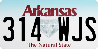 AR license plate 314WJS