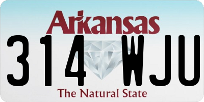 AR license plate 314WJU