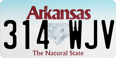 AR license plate 314WJV