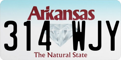 AR license plate 314WJY