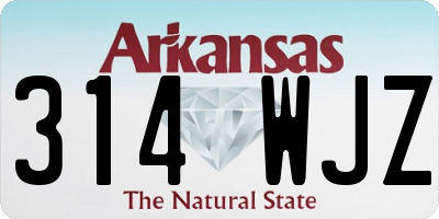 AR license plate 314WJZ