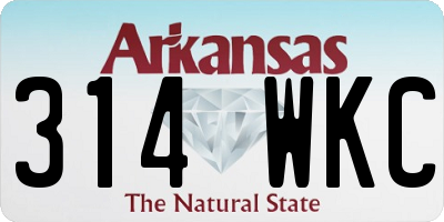 AR license plate 314WKC