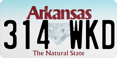 AR license plate 314WKD