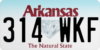 AR license plate 314WKF