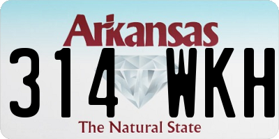 AR license plate 314WKH