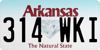AR license plate 314WKI