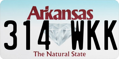 AR license plate 314WKK