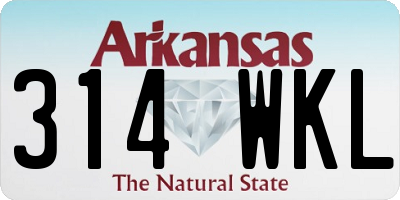 AR license plate 314WKL
