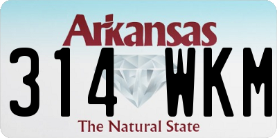 AR license plate 314WKM