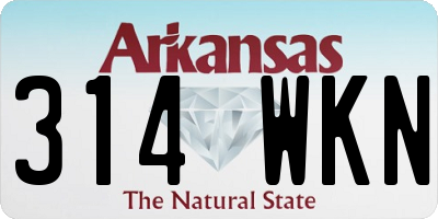 AR license plate 314WKN