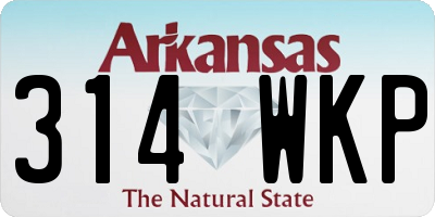 AR license plate 314WKP