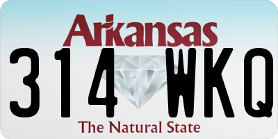 AR license plate 314WKQ