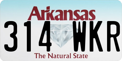 AR license plate 314WKR