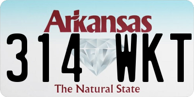 AR license plate 314WKT