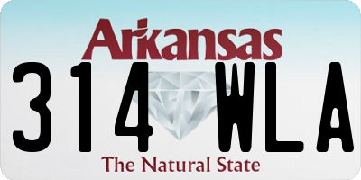 AR license plate 314WLA