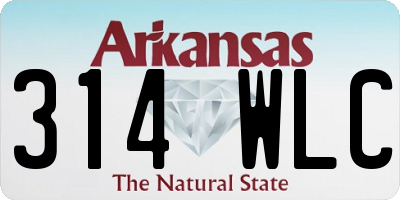 AR license plate 314WLC